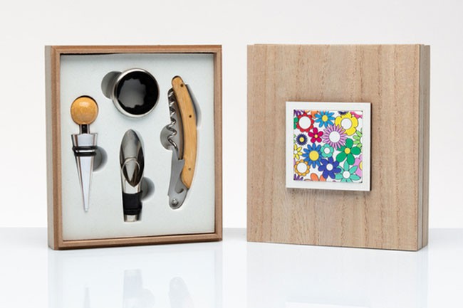 Scatola kit sommelier Fiorello - bomboniera ricordo per testimoni