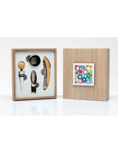 Scatola kit sommelier Fiorello - bomboniera ricordo per testimoni