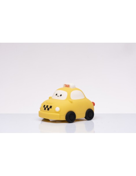 Bomboniera bambino: lampada macchinina taxi giallo in silicone