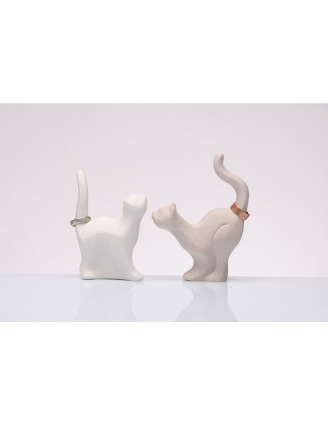 Bomboniera Solidale Porta Anelli Gatto | Matrimonio Anniversario