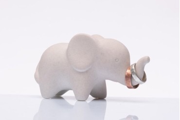 Bomboniera Solidale Porta Anelli Elefante | Matrimonio Anniversario
